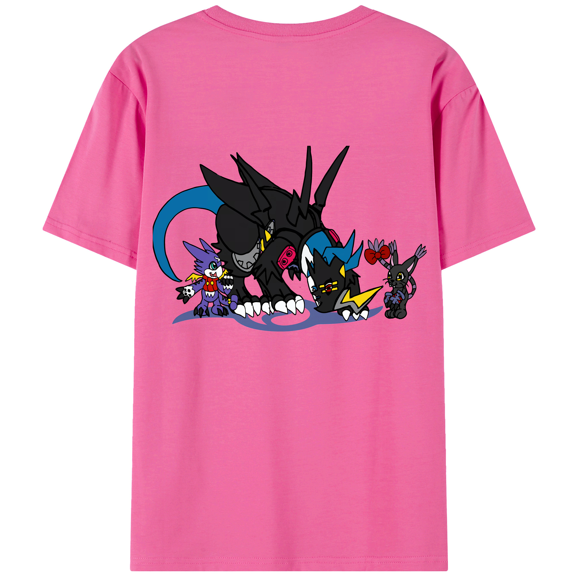 （画像用） Digimon デジタルモンスター/デジモン レディース半袖Tシャツ(バックプリント)